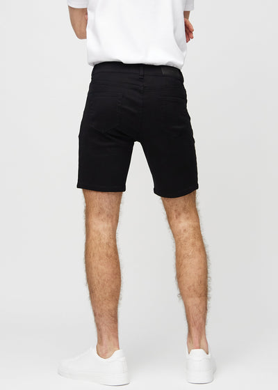 Sorte regular middle shorts set bagfra, så man kan se hele produktet.